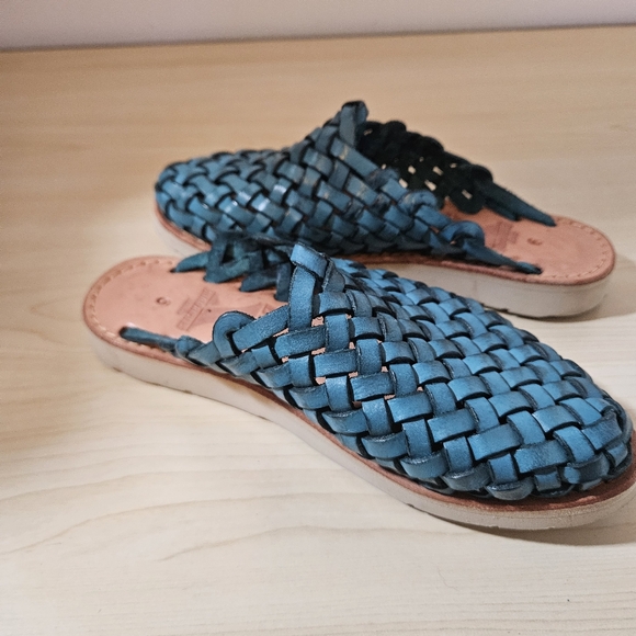 BRAND X Huaraches Mule Blue Turqouise Women's Size 6 - Picture 4 of 9